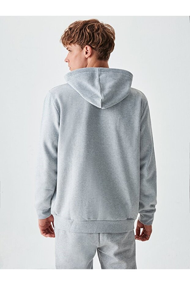 Logolu Gri Sweatshırt - 3