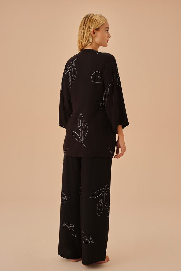 طقم بيجامة آنا مكون من ثلاث قطع - 6