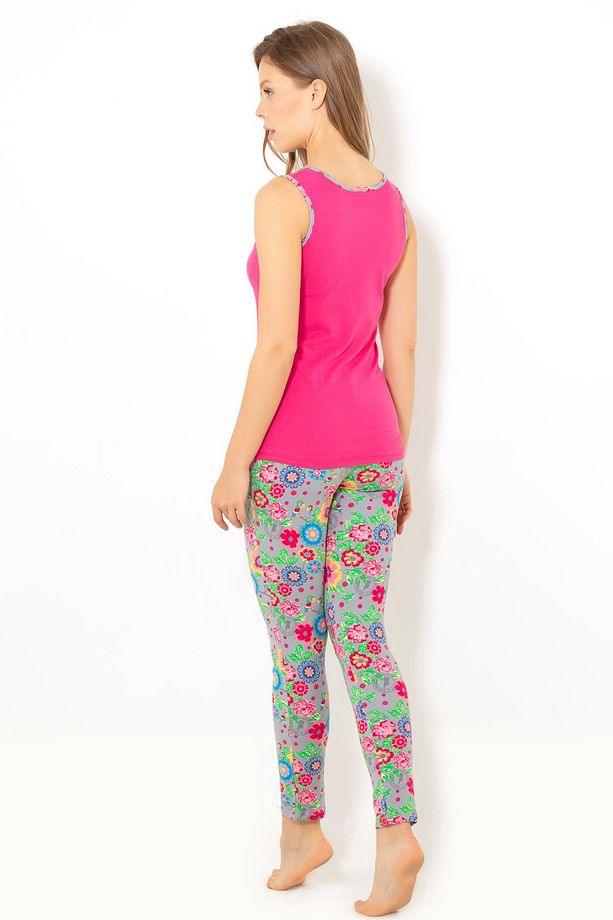 Kadın Pembe Amazon Pijama Takımı - 4