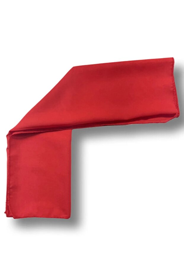 وشاح مسطح باللون الأحمر، إكسسوار متعدد الأغراض - 2