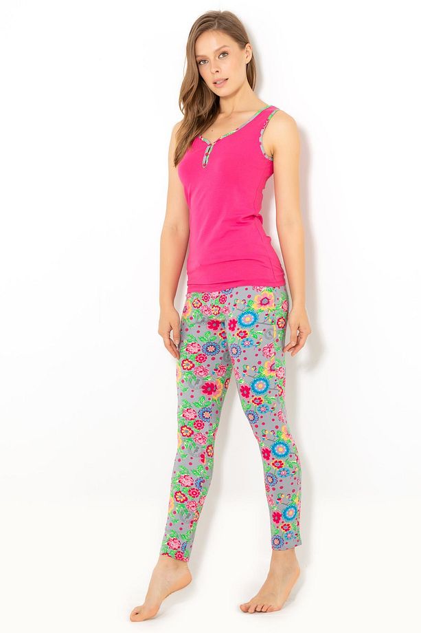 Kadın Pembe Amazon Pijama Takımı - 7