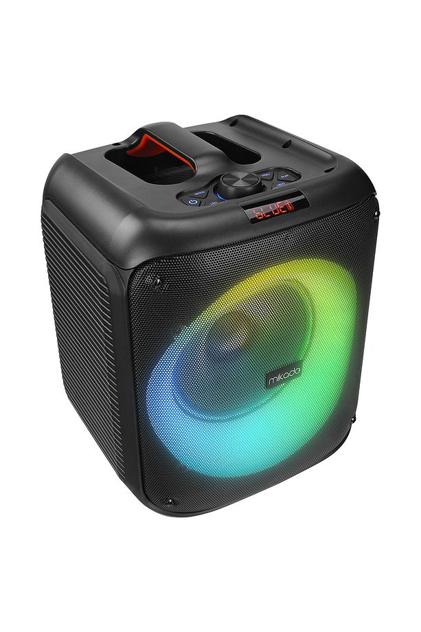 MD-BT51 BOMBIX 60W BT/USB/TF/TWS Led Işıklı Kafa Mikrofonlu Toplantı-Parti Hoparlörü - 1