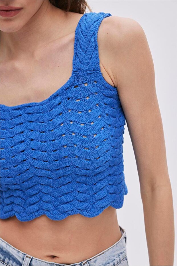 Mavi Triko Crop Top - 3
