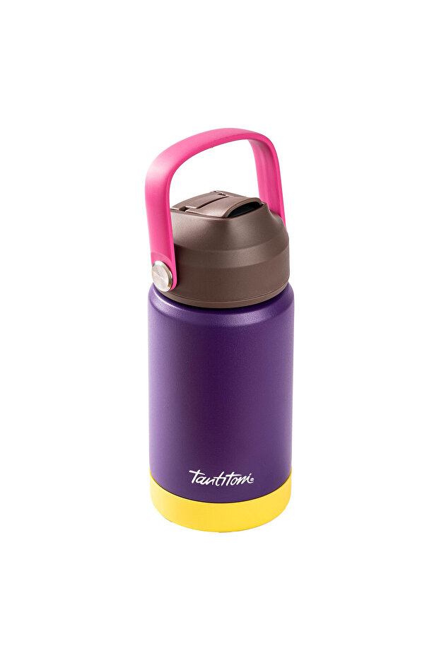 025-01-Purple Stainless Steel Thermos with Grip 350ml