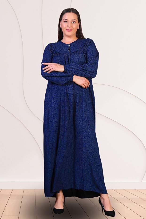 Rochie lungă de vară mărime mare - model crocant - 1