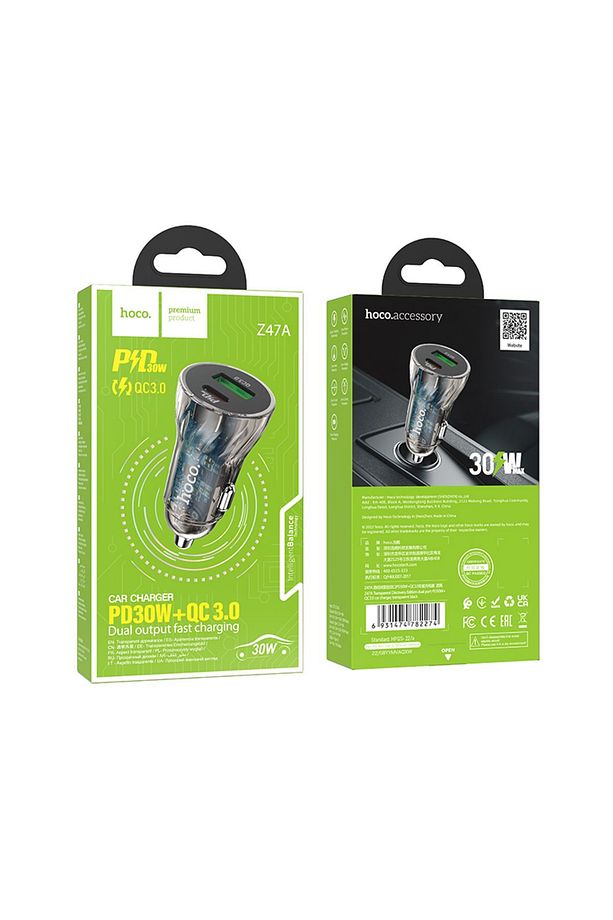 Araç Şarj Adaptörü “Z47A Transparent Discovery Edition” PD30W+QC3.0 - Premium Product - 5