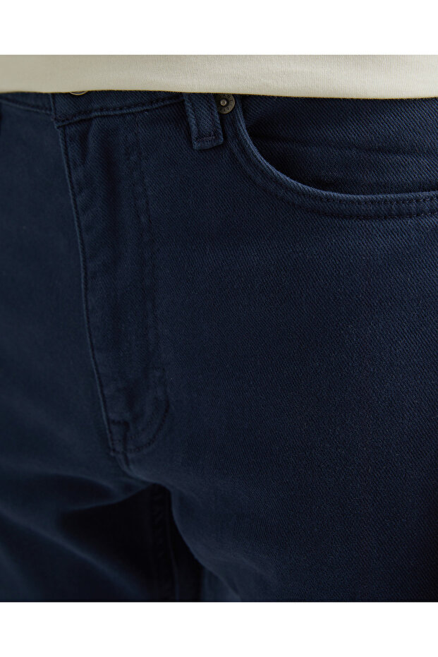 Erkek Lacivert Regular Fit Pantolon - 5
