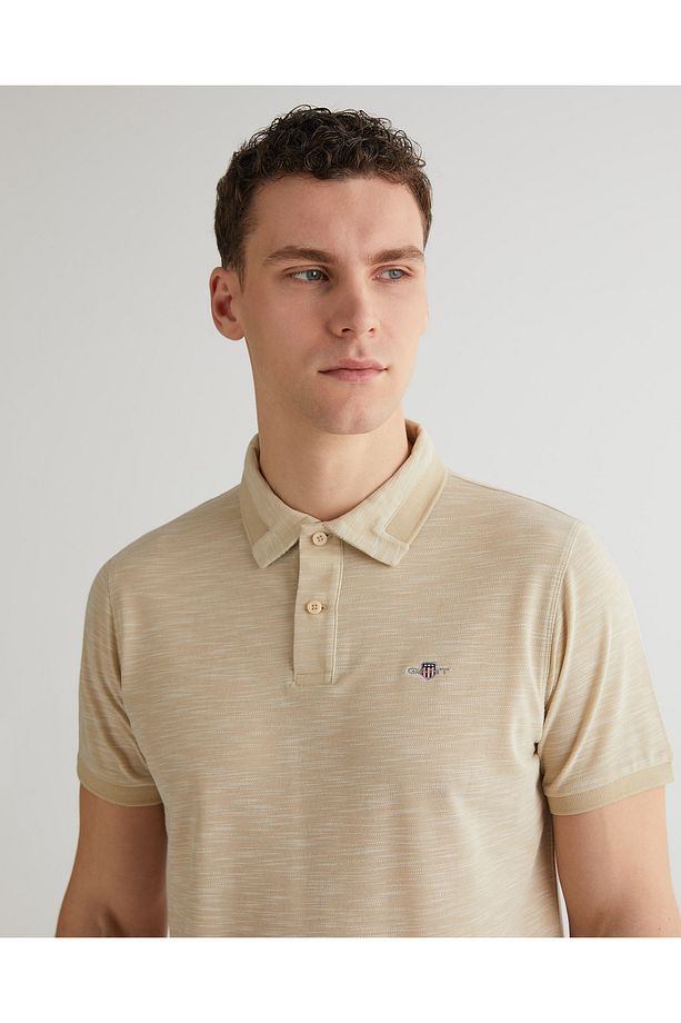 Erkek Bej Regular Fit Polo - 4