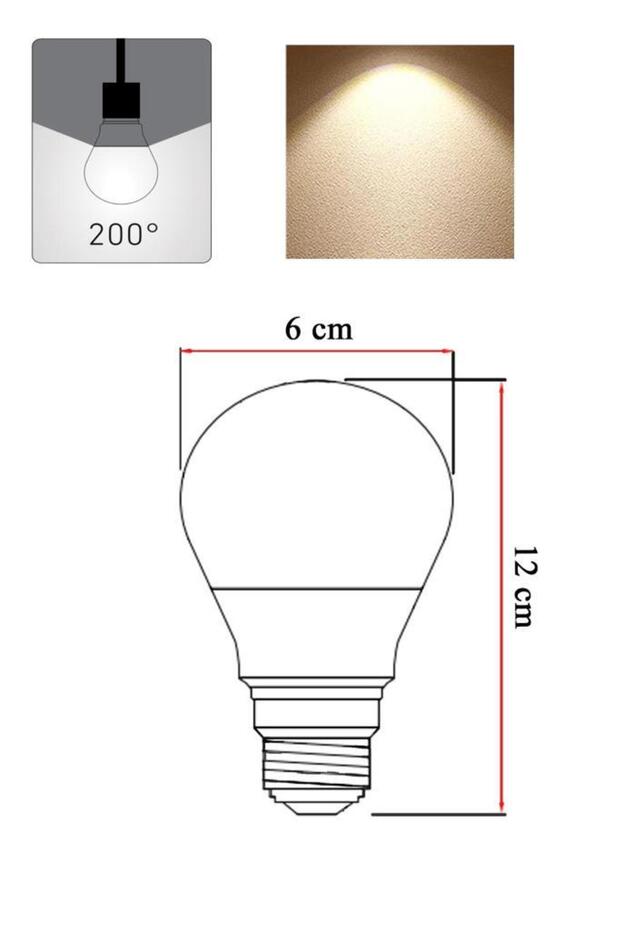 14w (100W) Led Ampul 2700k - Sarı Işık E27 Led Lamba - 2
