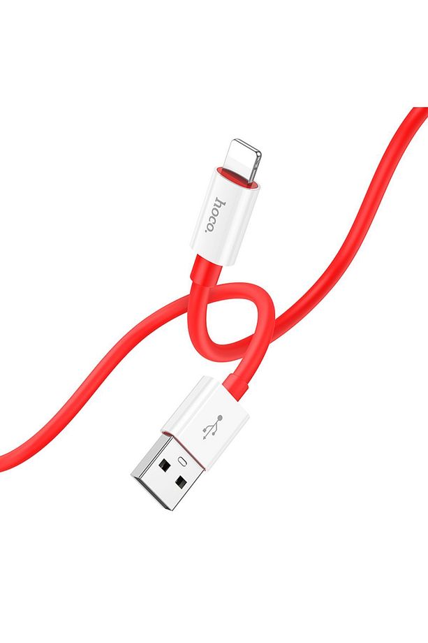 X87 2.4a Iphone Uyumlu Lightning To Usb Hızlı Şarj Veri Kablosu Kırmızı 1 Metre - 3