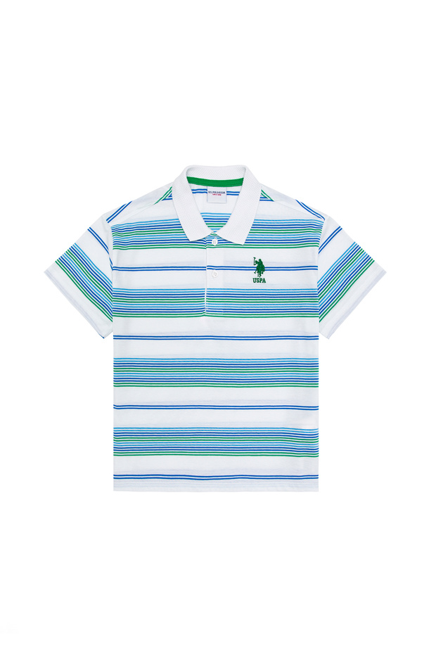 Boy's White Polo Neck T-Shirt 50263271 -Vr013