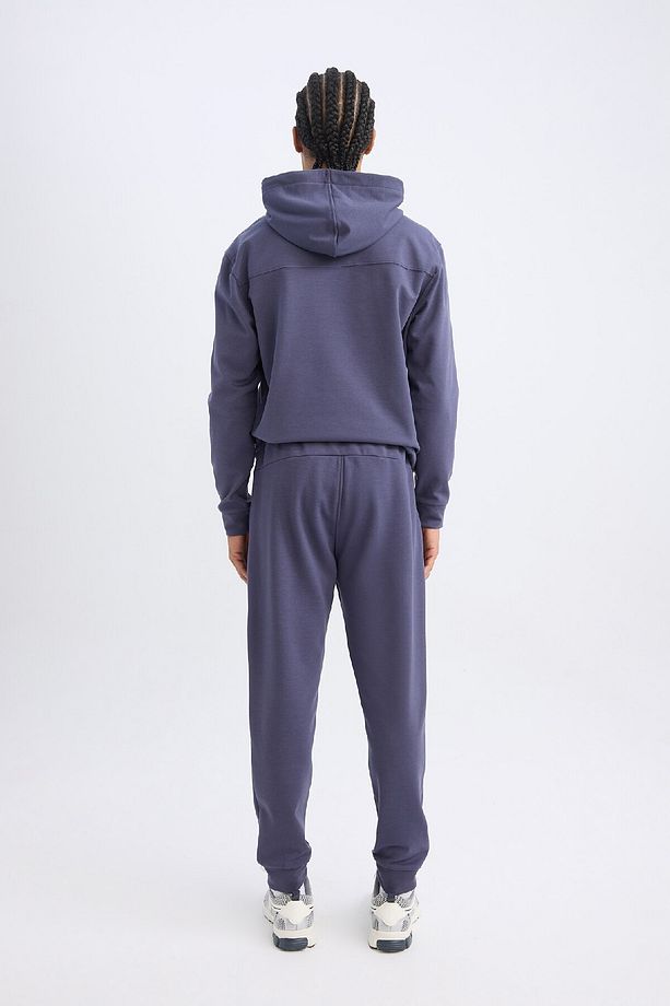Fit Jogger Eşofman Altı Skuba Dalgıç Kumaş Standart Fit Beli Bağcıklı Lastikli Paça - 6