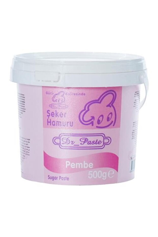 Dr Paste Şeker Hamuru 500 gr - Pembe - 1