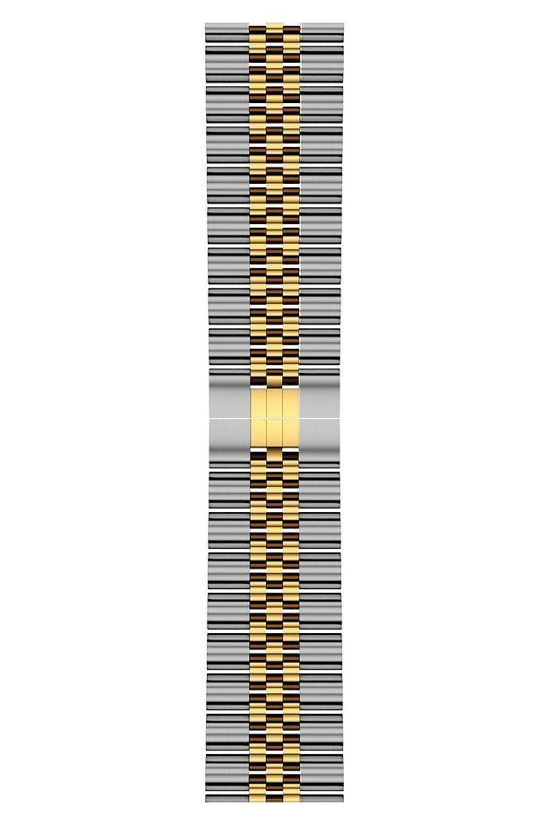 Apple Watch 41/40/38 Mm Series 10/9/8/7/6/5/4/3/se Kordon Kayış Strap Parlak Çelik Loop Band - 1