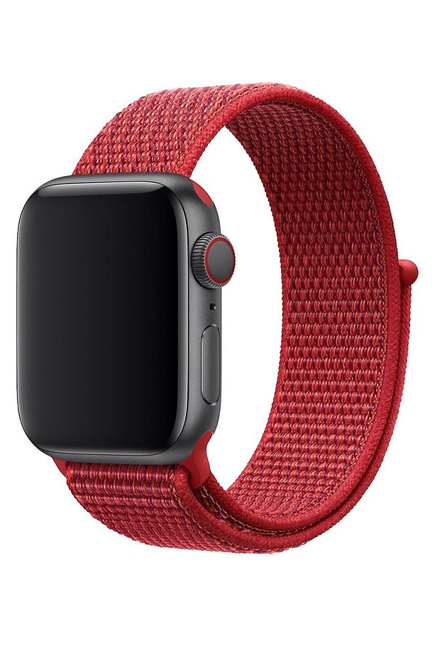 Apple Watch 41/40/38 Mm Series 10/9/8/7/6/5/4/3/se Kordon Kayış Strap Hasır Örgü Spor Loop - 3