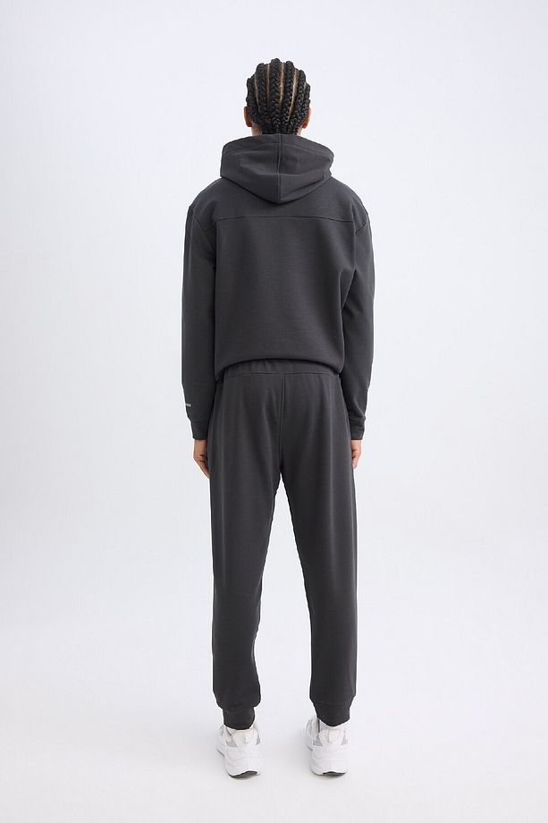 Fit Jogger Eşofman Altı Skuba Dalgıç Kumaş Standart Fit Beli Bağcıklı Lastikli Paça - 7