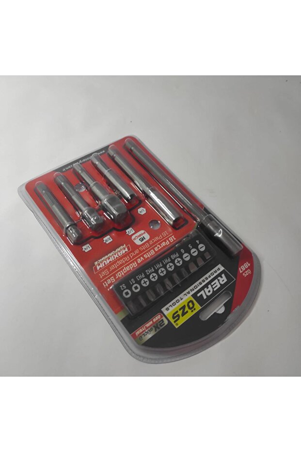 16 Parça Somun Adaptör Seti ve Bits Ucu Seti Mıknatıslı Manyetik Uzatma Ve Bits Uçları - 2