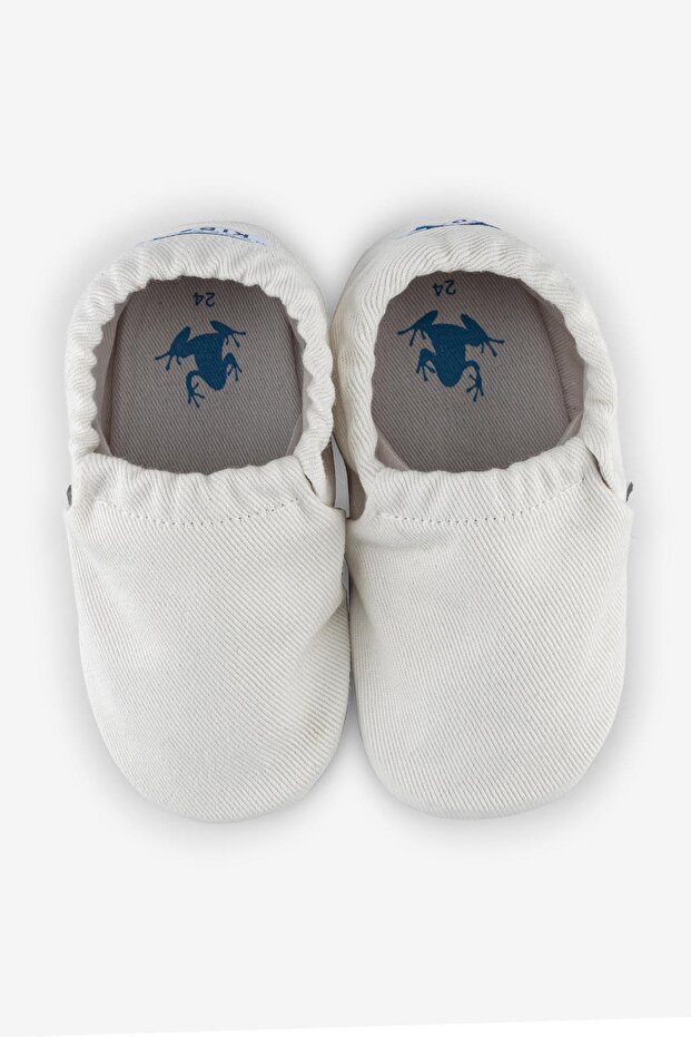 Recycled Canvas Hyper Eco White Barefoot Booties (Gift Set)