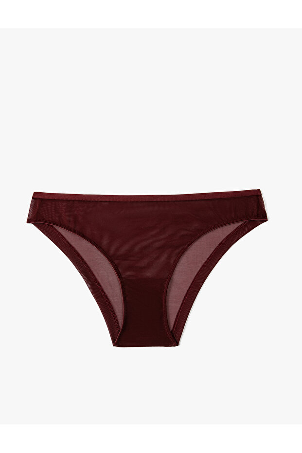 Tulle Brazilian Panties Normal Waist