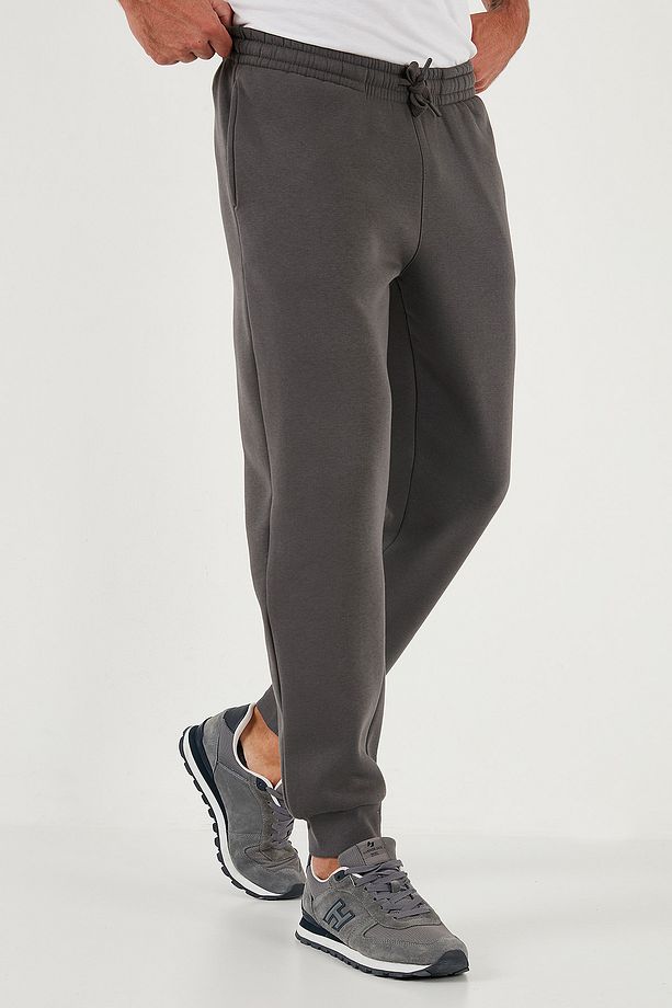 Pamuklu Regular Fit Normal Bel Cepli Eşofman Altı Erkek Eşofman Altı 5908060 - 6