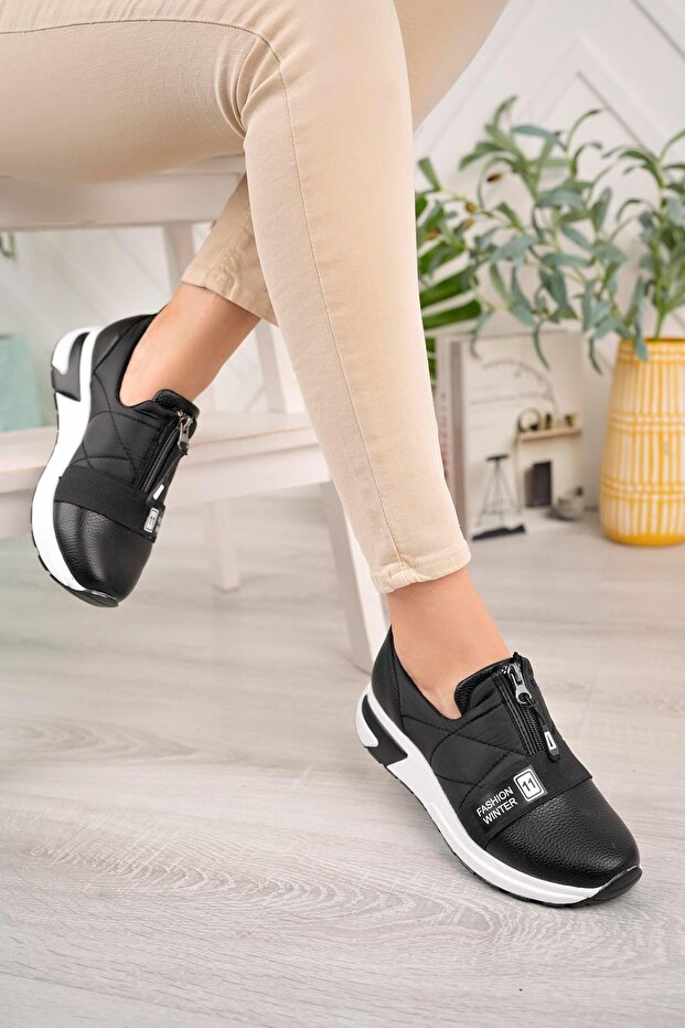 Women's Stripe Rubber Detailed Casual Shoes