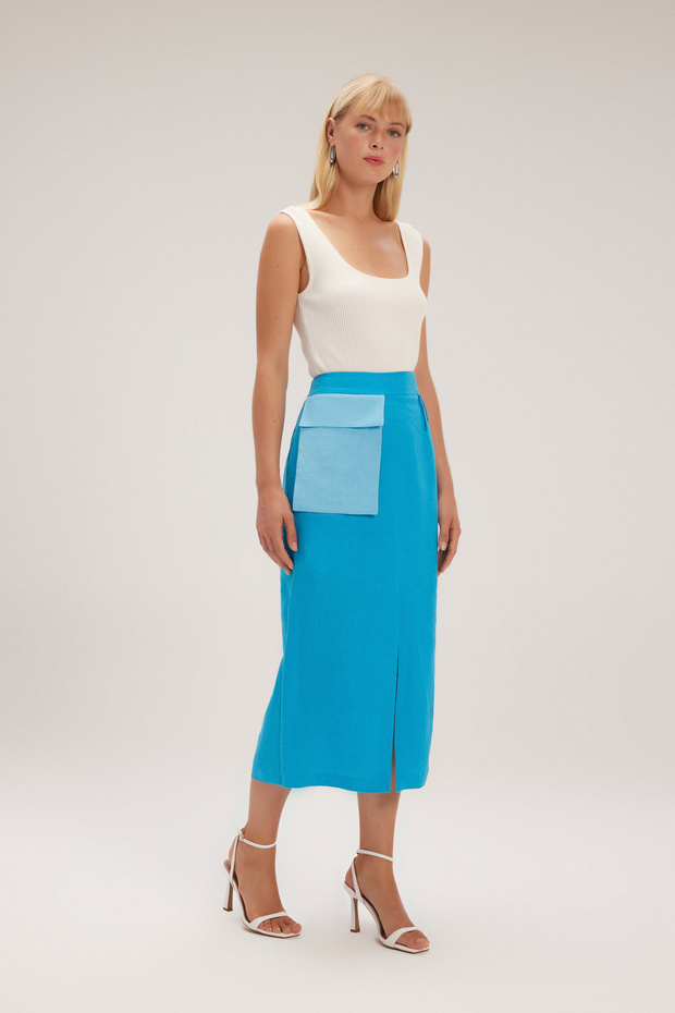 Tek Cepli Garnili Etek - 5