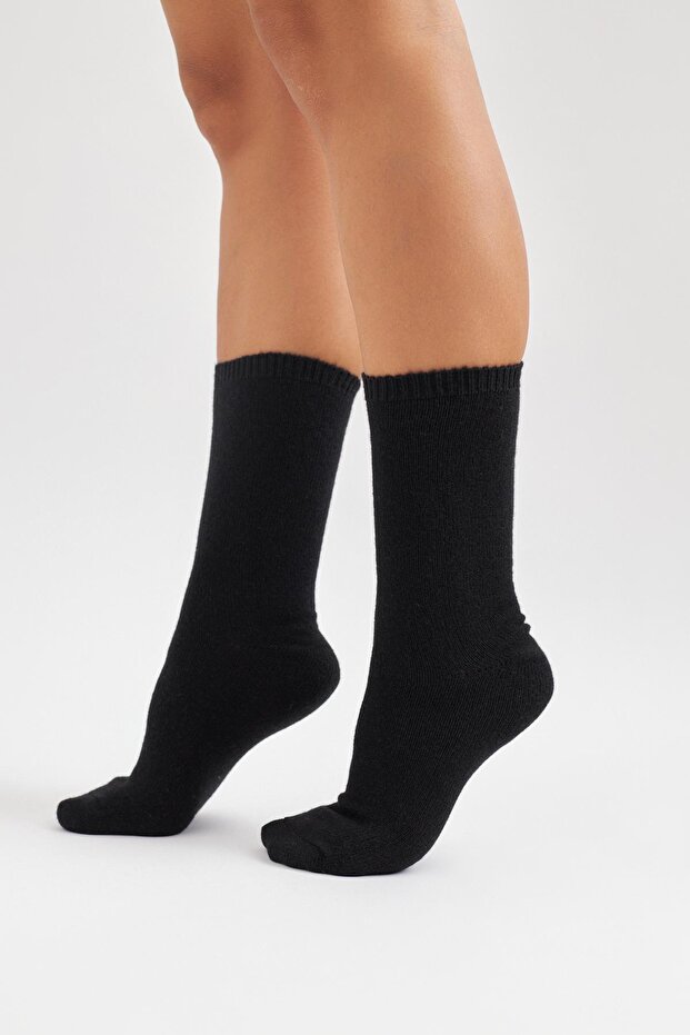 Wool Socks Black - 1