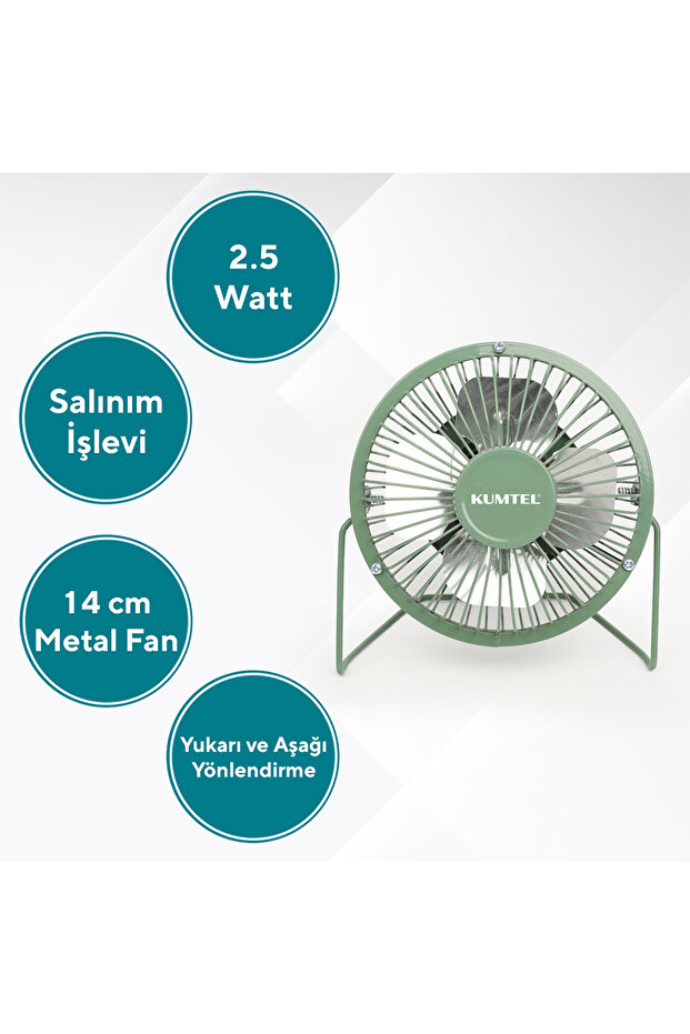4'lü Masaüstü USB Fan - 2