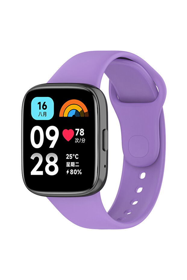 سوار سيليكون ناعم متوافق مع ساعة Xiaomi Redmi Watch 3 Active الذكية