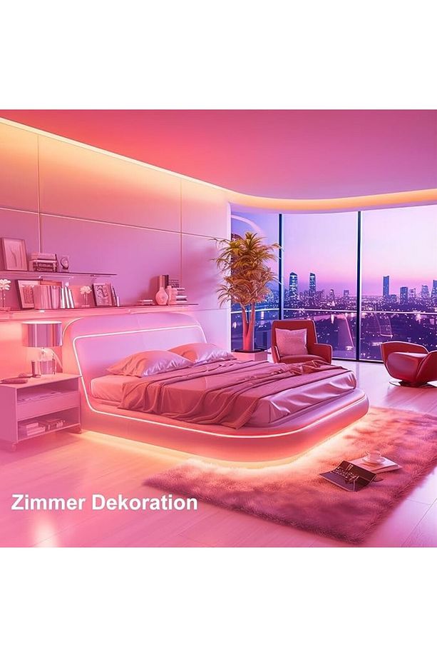 15 m Bluetooth RGB LED Şerit – Kendinden Yapışkanlı, Uzaktan Kumandalı ve Uygulamalı - 2