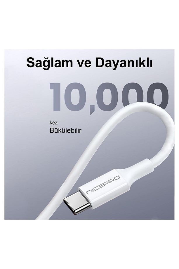 CTC20 45W 2m TPE Type-C to Type-C Hızlı Şarj ve Data Kablosu - 8