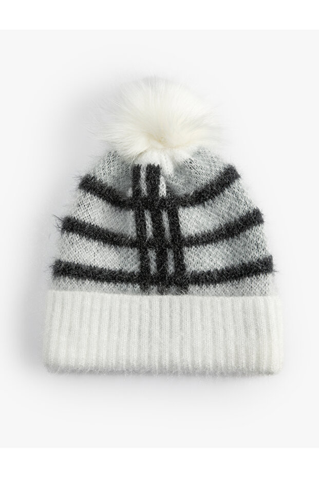 Pompom Plush Beanie