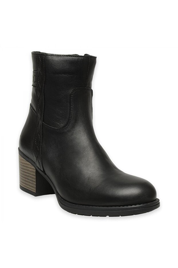 D24Kb-4555 Heeled Black Women's Boots