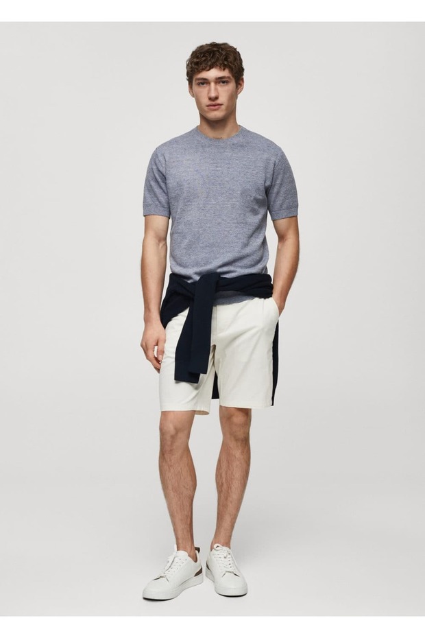 Pamuklu dokuma tişört - 2