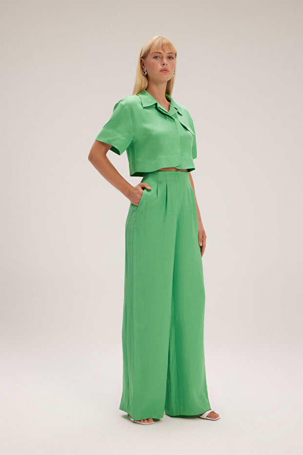 Geniş Paça Pantolon - 5