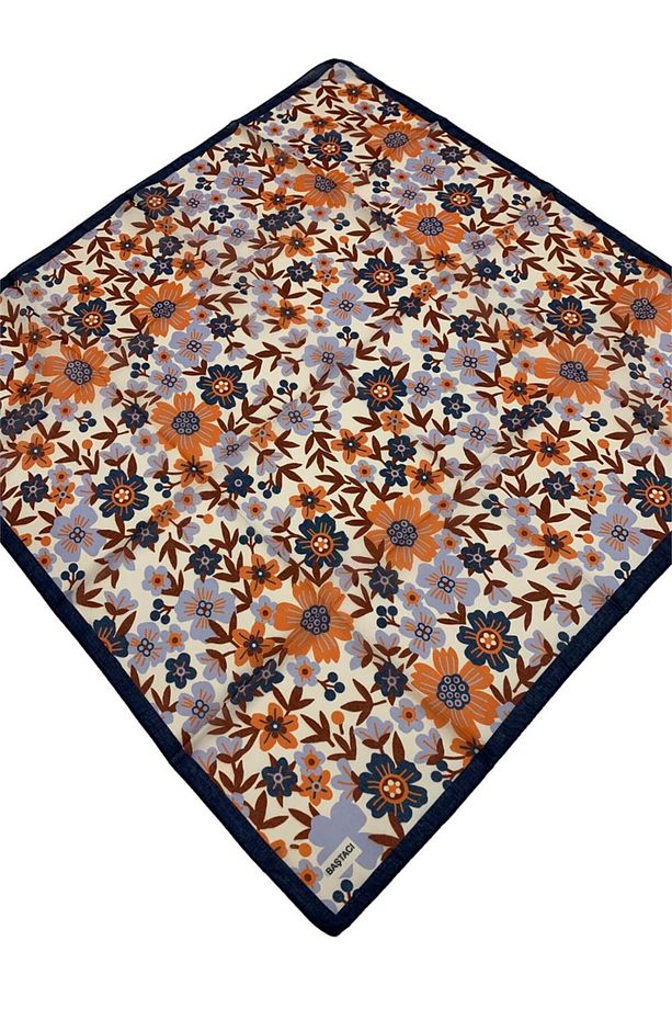 Baştacı Soft 004 Mavi Gri Eşarp - 1