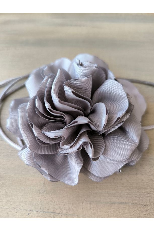 Kolye/choker Kolye/çift Katlı Kumaş Çiçek Kolye (bk7 ) - 4