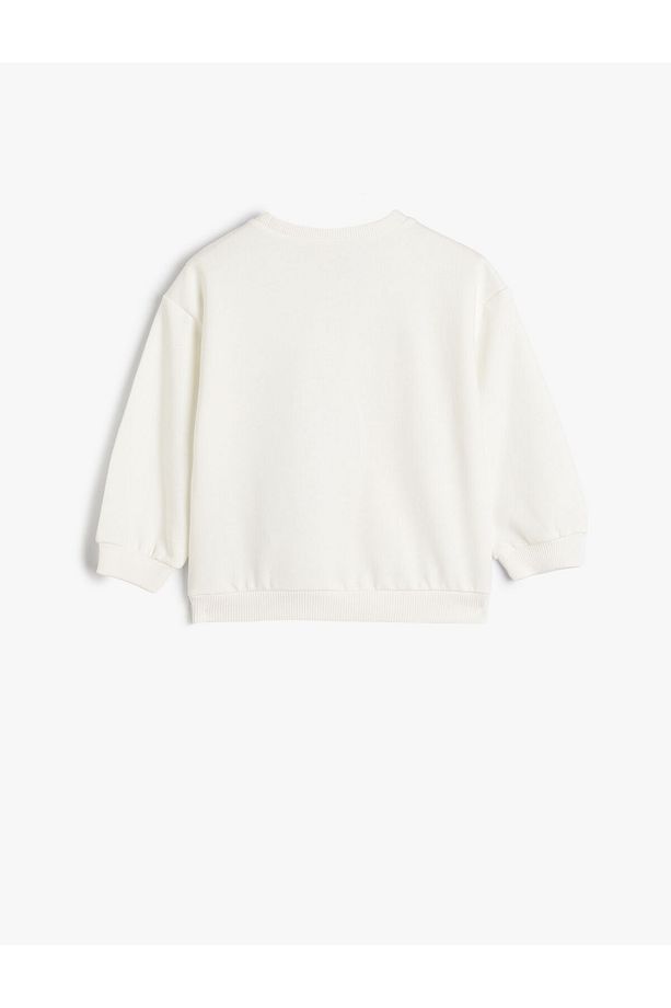 Stitch Sweat Lisanslı Uzun Kollu Bisiklet Yaka Pamuklu - 2