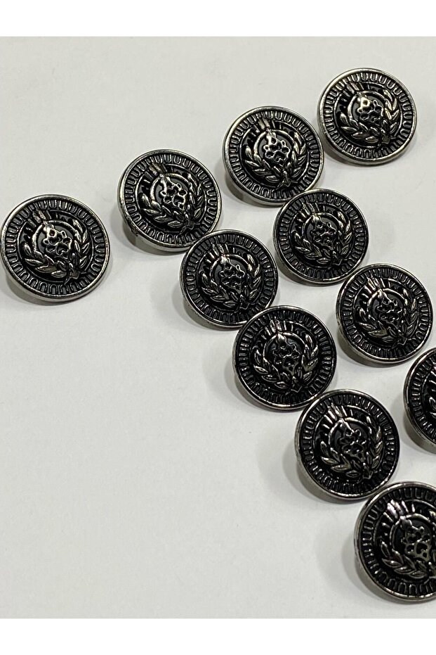 Blazer Jacket Button Wreath Model / Black Inside Anthracite - 2