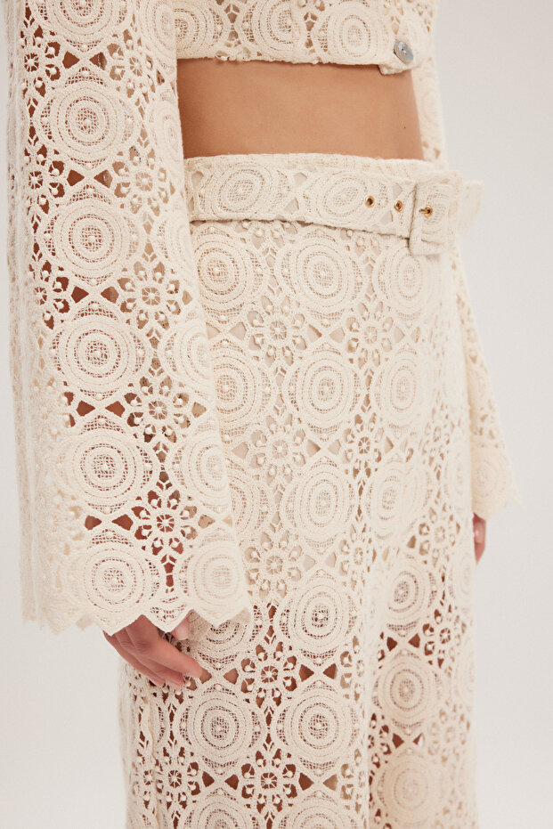 Güpürlü Pantolon - 3