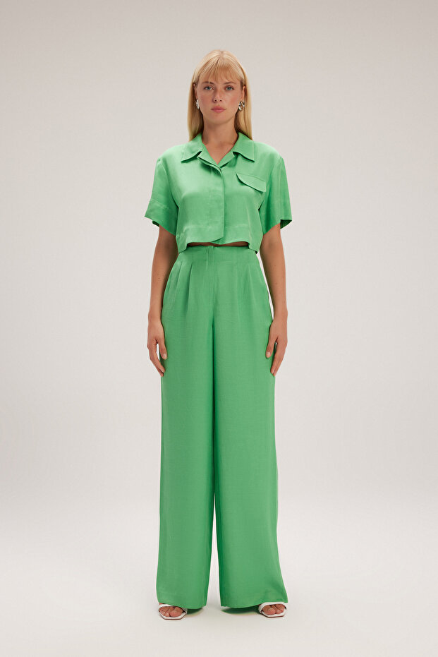 Geniş Paça Pantolon - 1