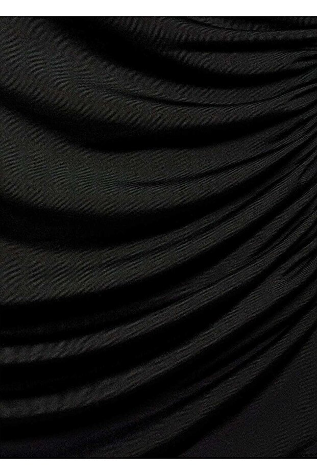 Kruvaze tasarımlı tişört - 5