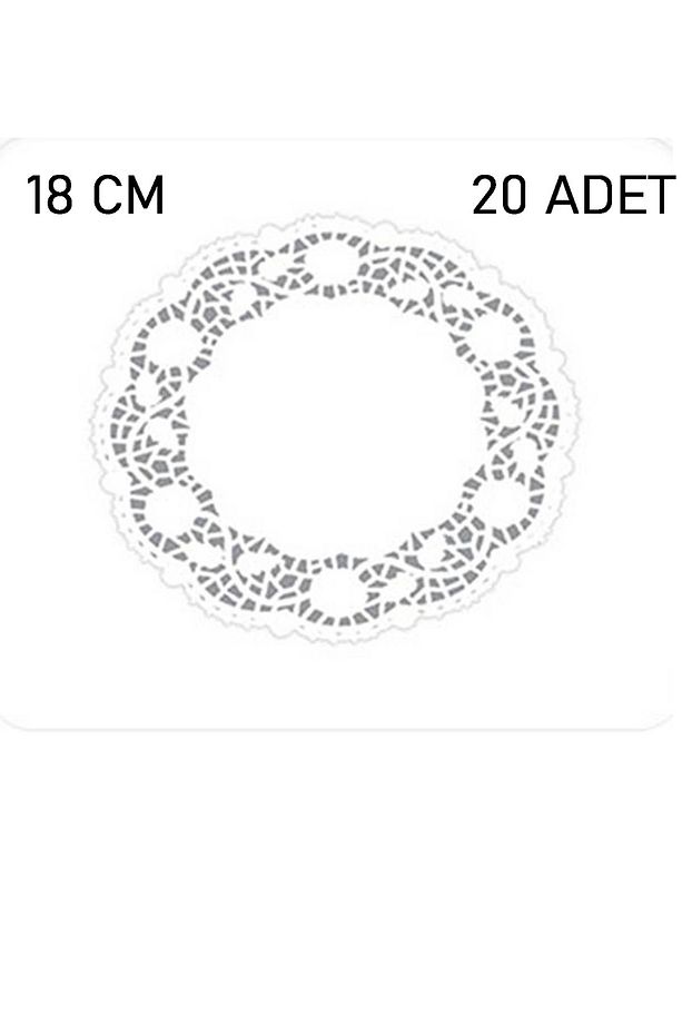 18 Cm Kağıt Dantel Tabak Altlığı ( Dole ) 20 Adet - 3