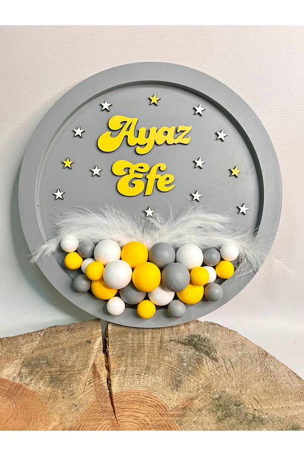 Bebek-Hastane Odası Bubble Kapı Süsü-İsimli Çocuk Odası Kapı Süsü - 2