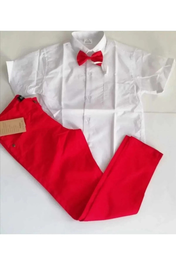 April 23 Show Costume - Lycra Pants and Shirt, Bow Tie Nbl