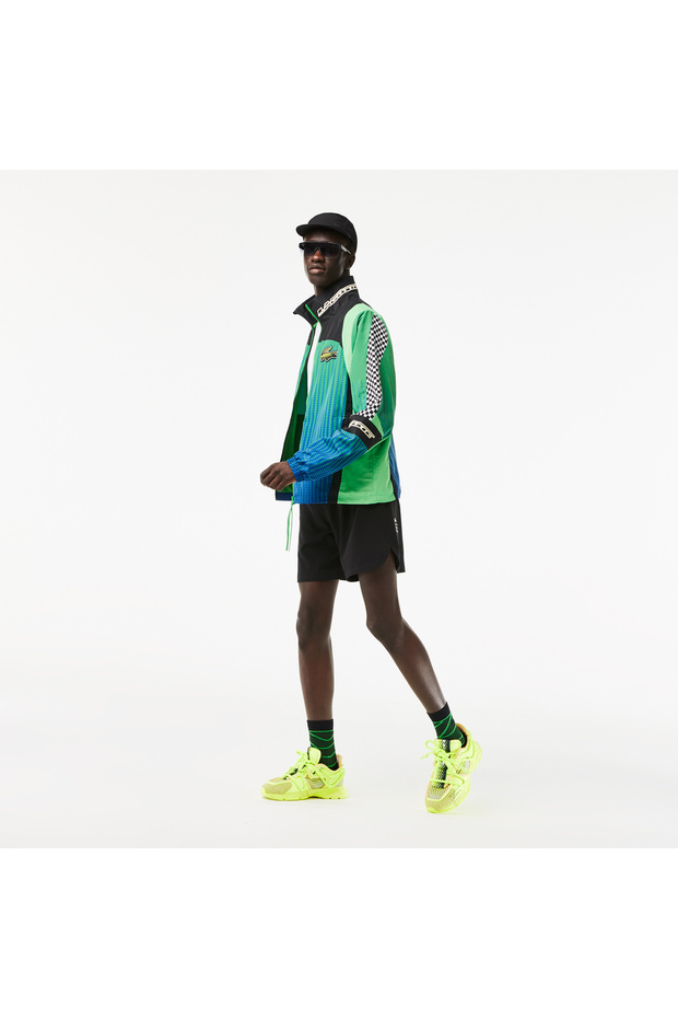 Active Erkek Dik Yaka Baskılı Yeşil Mont - 6