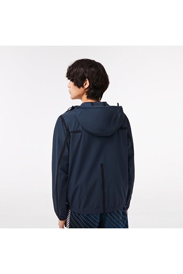 Active Erkek Regular Fit Kapüşonlu Baskılı Lacivert Mont - 3