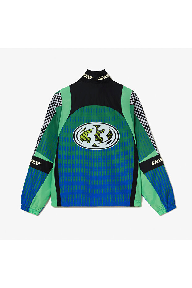 Active Erkek Dik Yaka Baskılı Yeşil Mont - 5