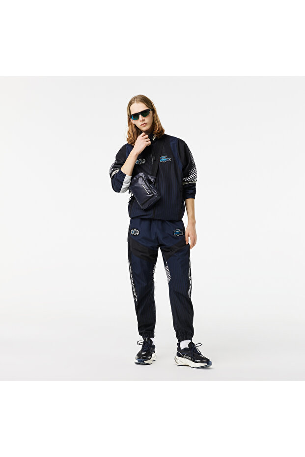 Active Erkek Dik Yaka Baskılı Siyah Mont - 6