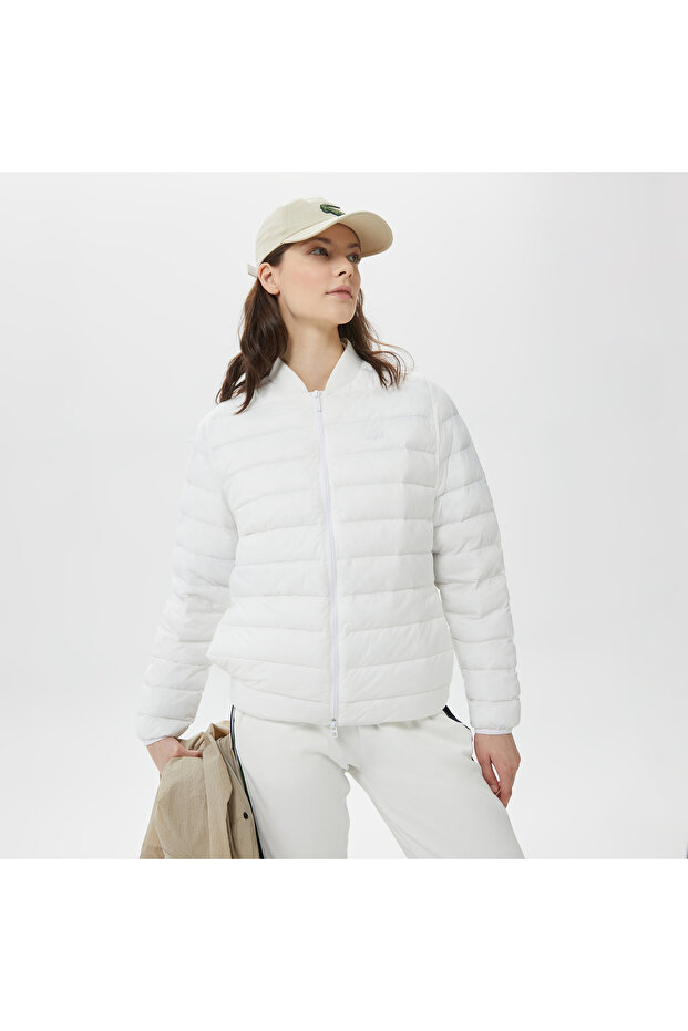 Kadın Kapüşonlu Bej Mont - 7